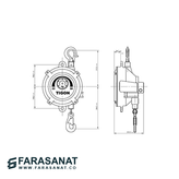 بالانسر فنری 22 تا 30 کیلوگرم تیگون کره جنوبی کد TW-30 و TWL-30